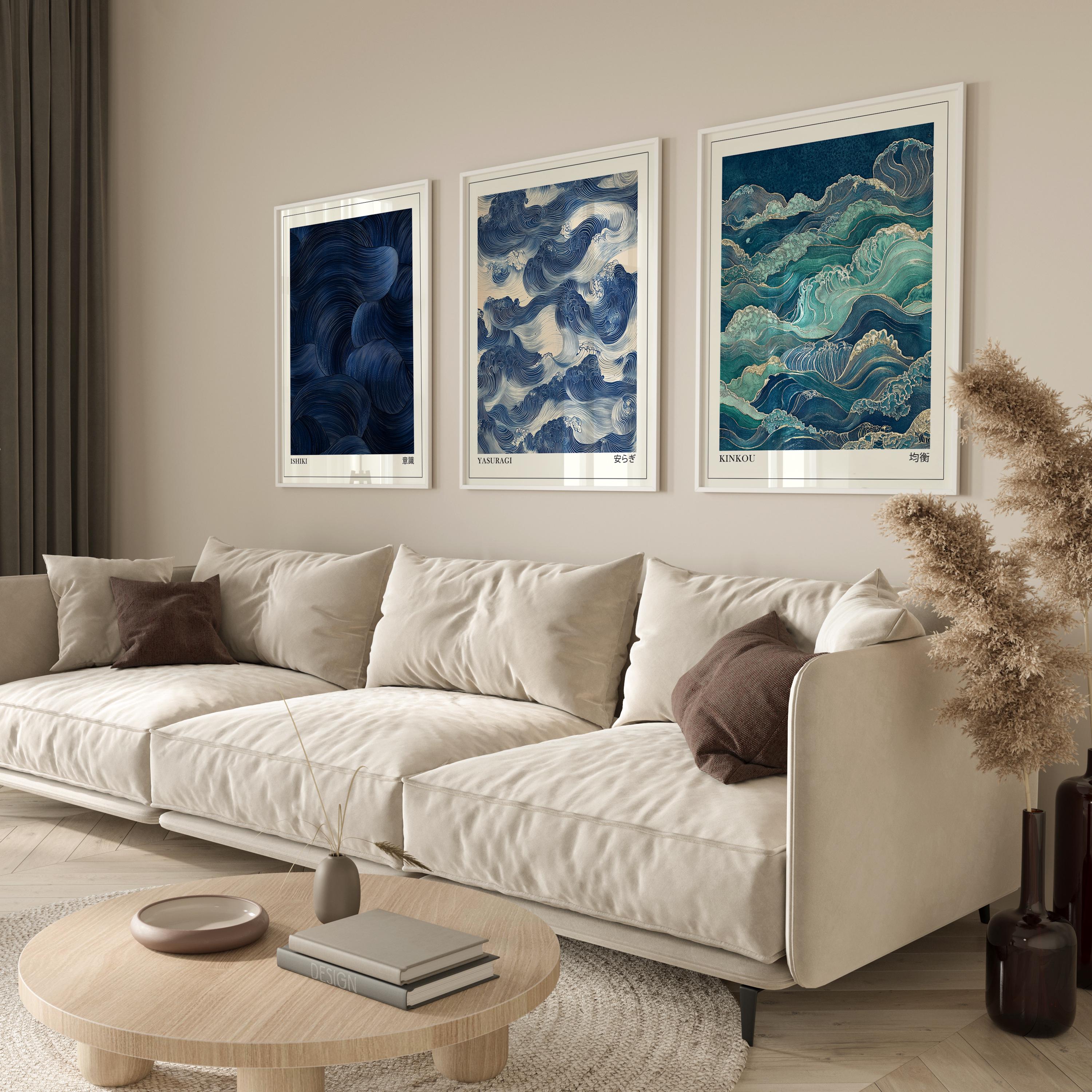 Japandi Wall Art Set of 3, Mod - Japanese Lifestyle In Japanese บทวิจารณ์และราคา