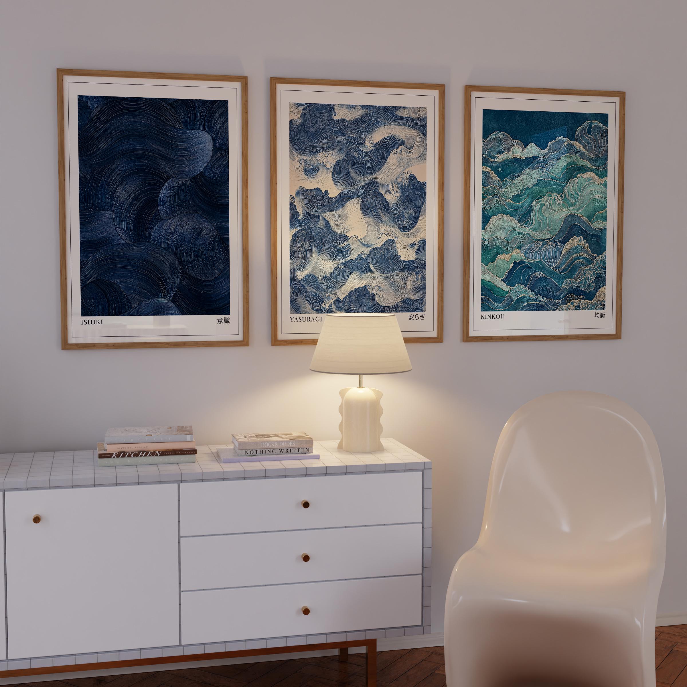 Japandi Wall Art Set of 3, Mod - Japanese Lifestyle In Japanese บทวิจารณ์และราคา