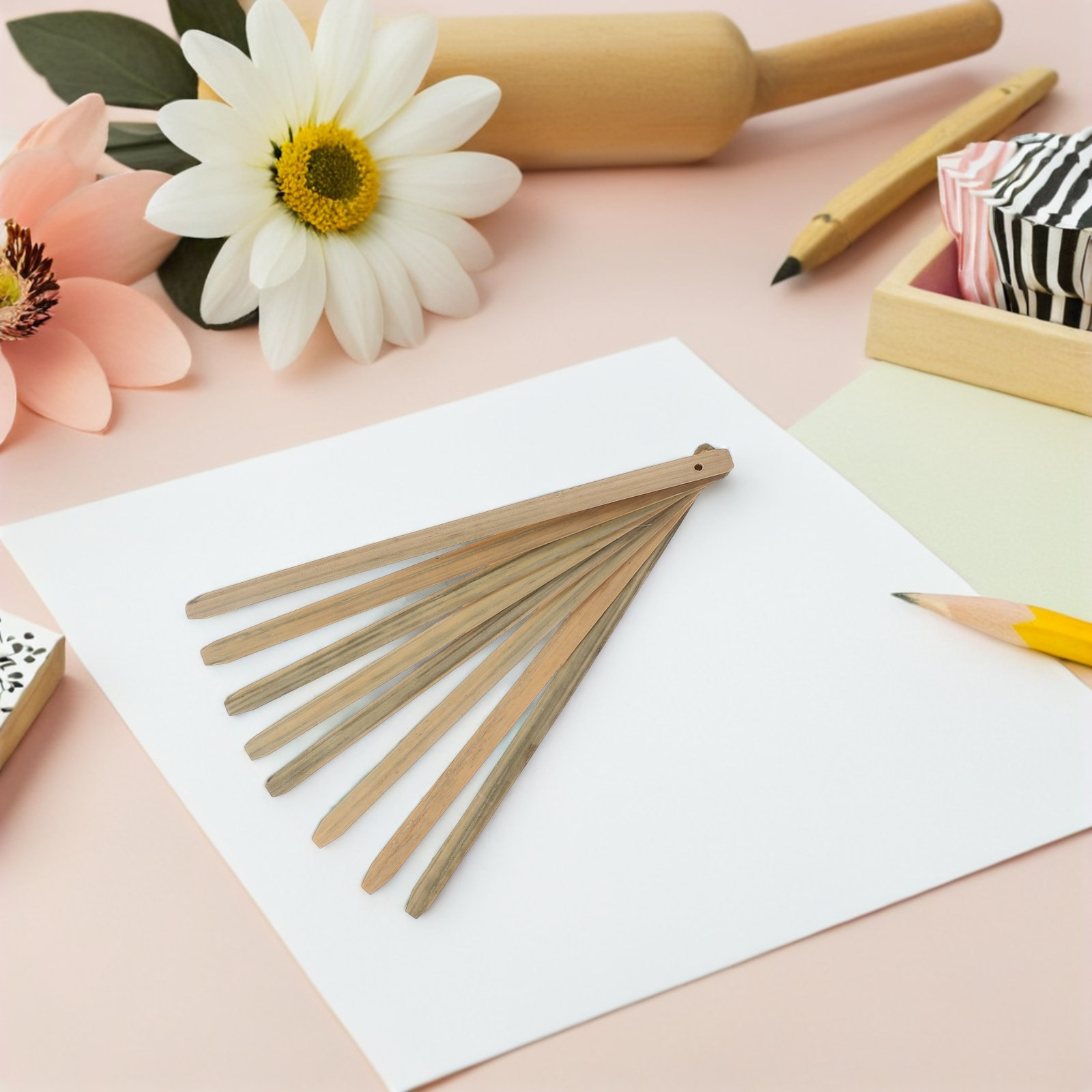 15pcs Blank Folding Frame Bamb - Fan Sensu Folding บทวิจารณ์และราคา