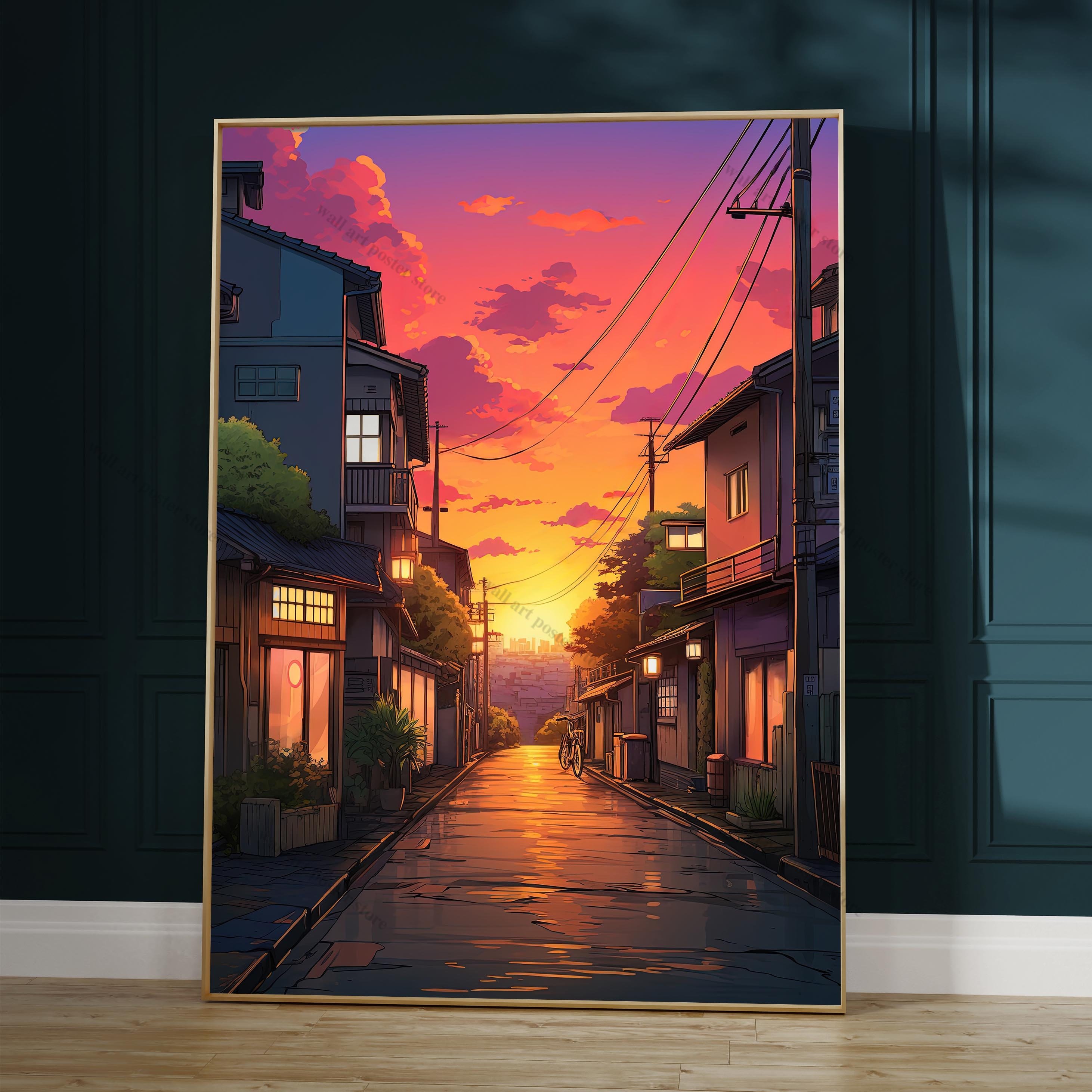 Rainy Tokyo Japanese Woodblock - Japanese Lifestyle Anime บทวิจารณ์และราคา
