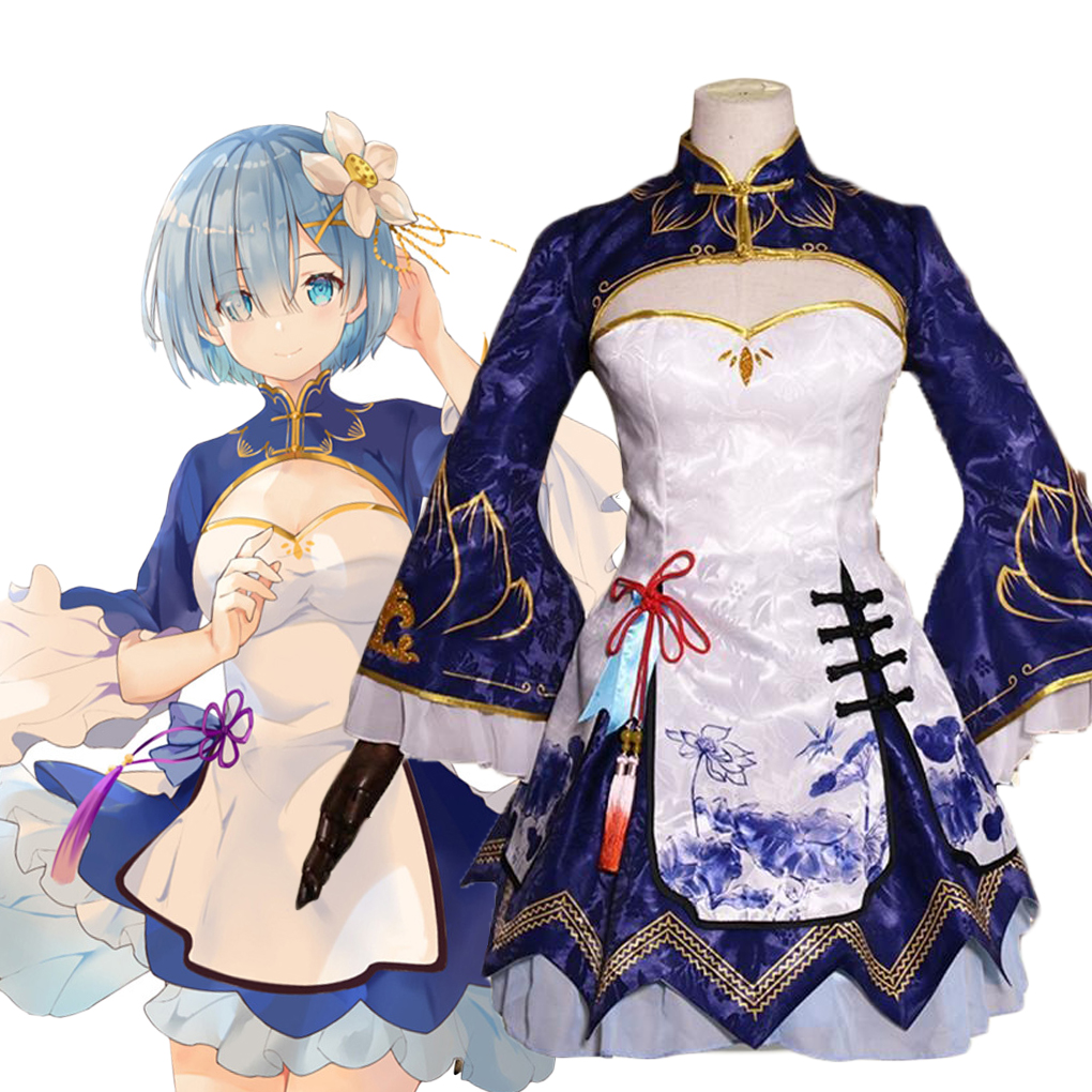2025 Rem Ram Cosplay Cheongsam - Japanese Lifestyle Anime บทวิจารณ์และราคา