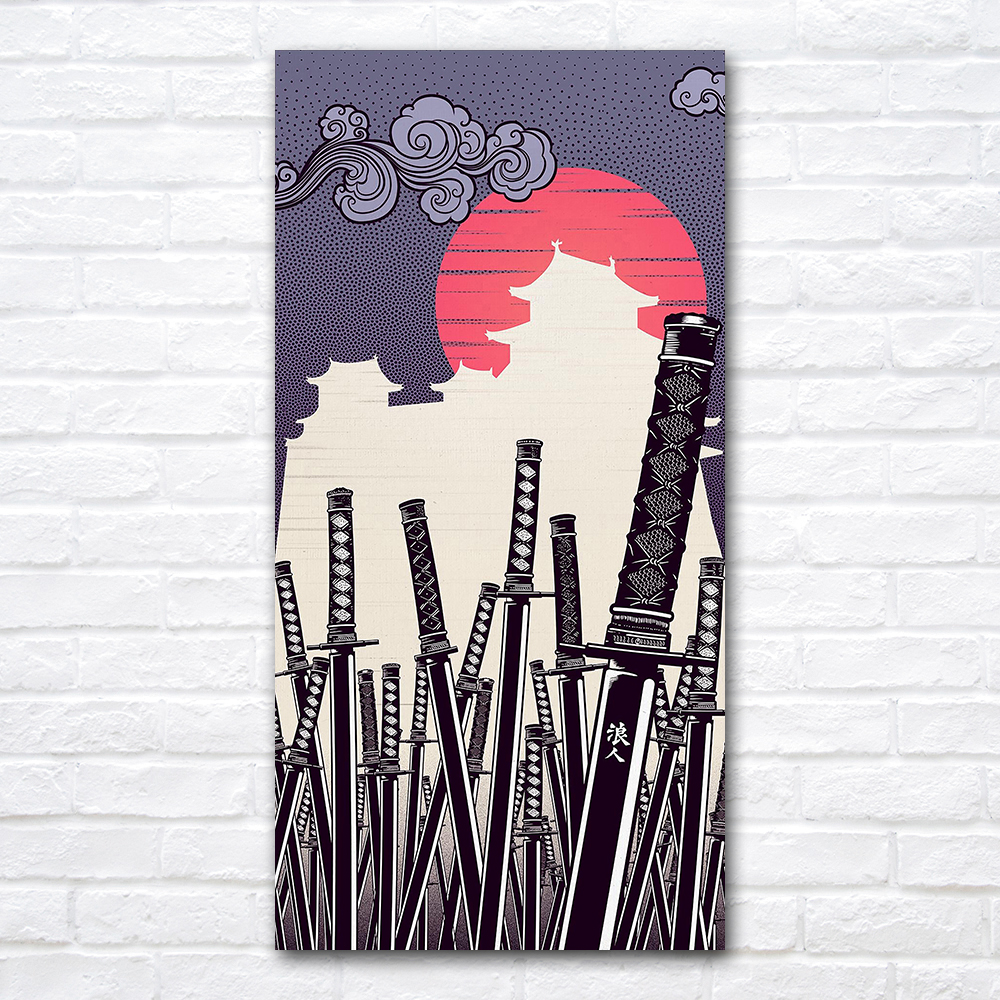 Japanese Katana Canvas Paintin - Japan Lifestyle บทวิจารณ์และราคา
