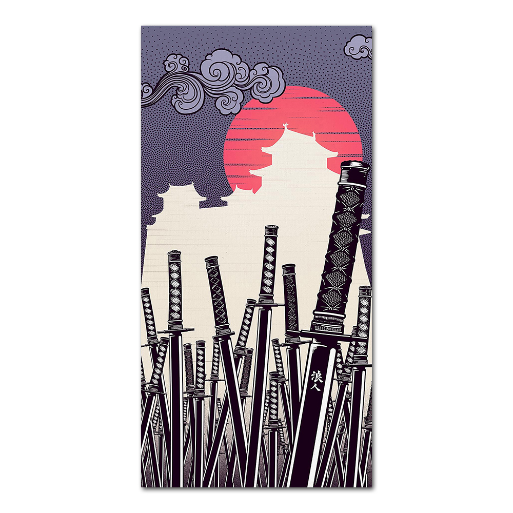 Japanese Katana Canvas Paintin - Japan Lifestyle บทวิจารณ์และราคา