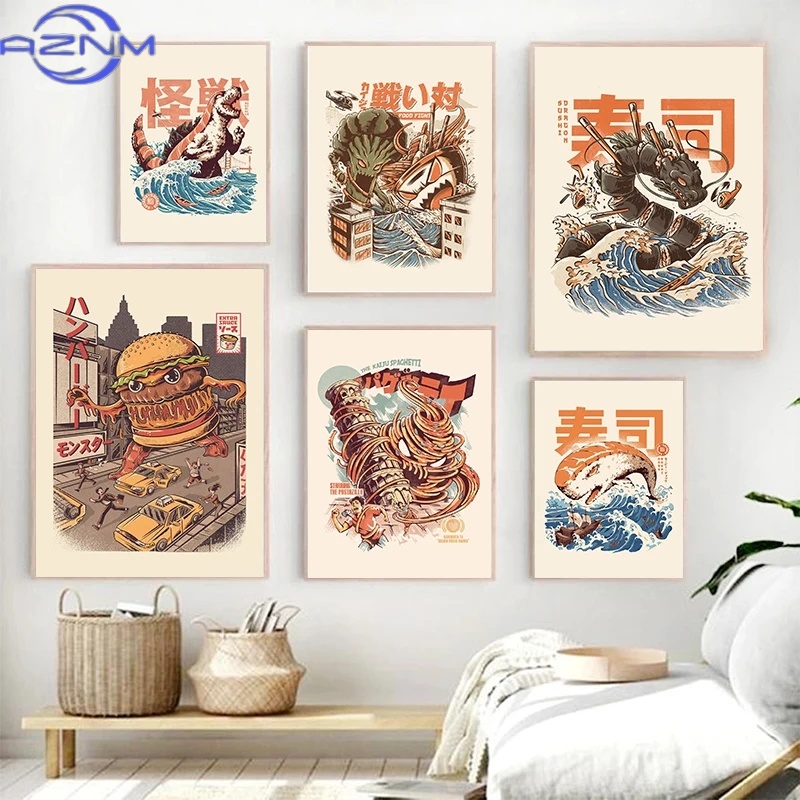 AZNM Japanese Kaijus Food Sush - Japanese Lifestyle Home บทวิจารณ์และราคา