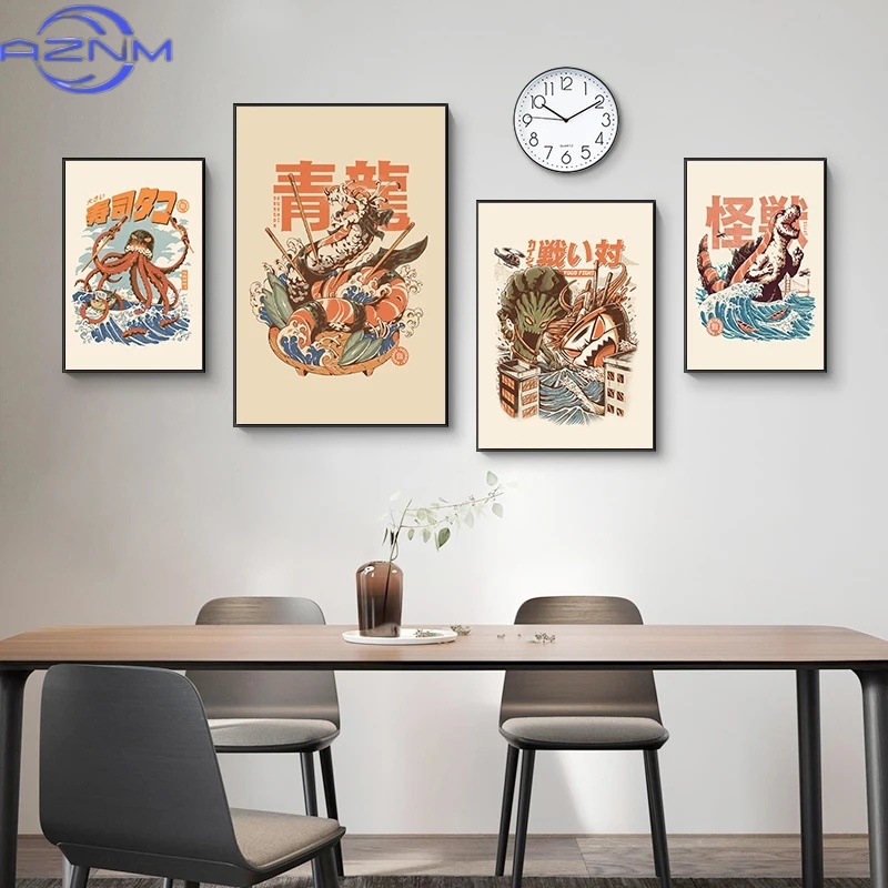 AZNM Japanese Kaijus Food Sush - Japanese Lifestyle Home บทวิจารณ์และราคา