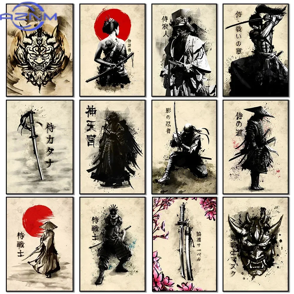 AZNM Canvas Painting Japanese  - Japanese Lifestyle Home บทวิจารณ์และราคา