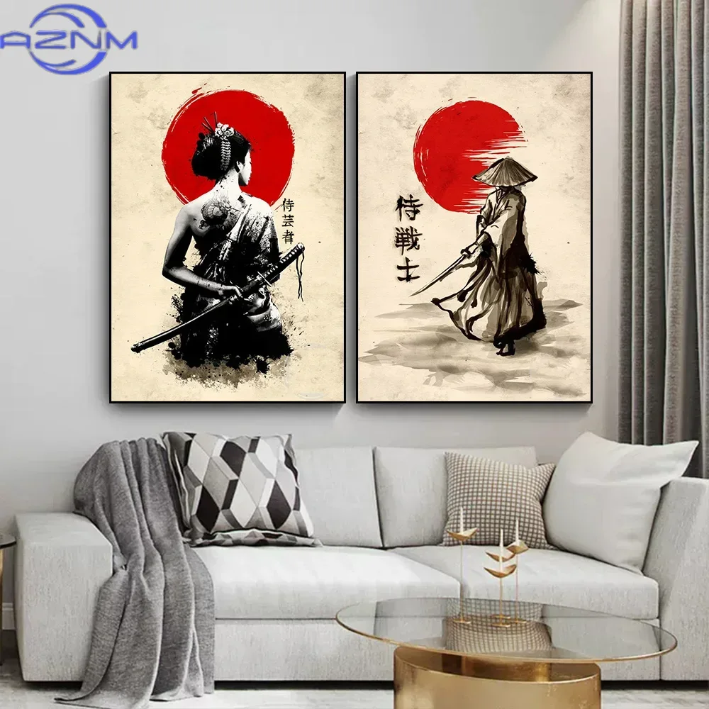 AZNM Canvas Painting Japanese  - Japanese Lifestyle Home บทวิจารณ์และราคา
