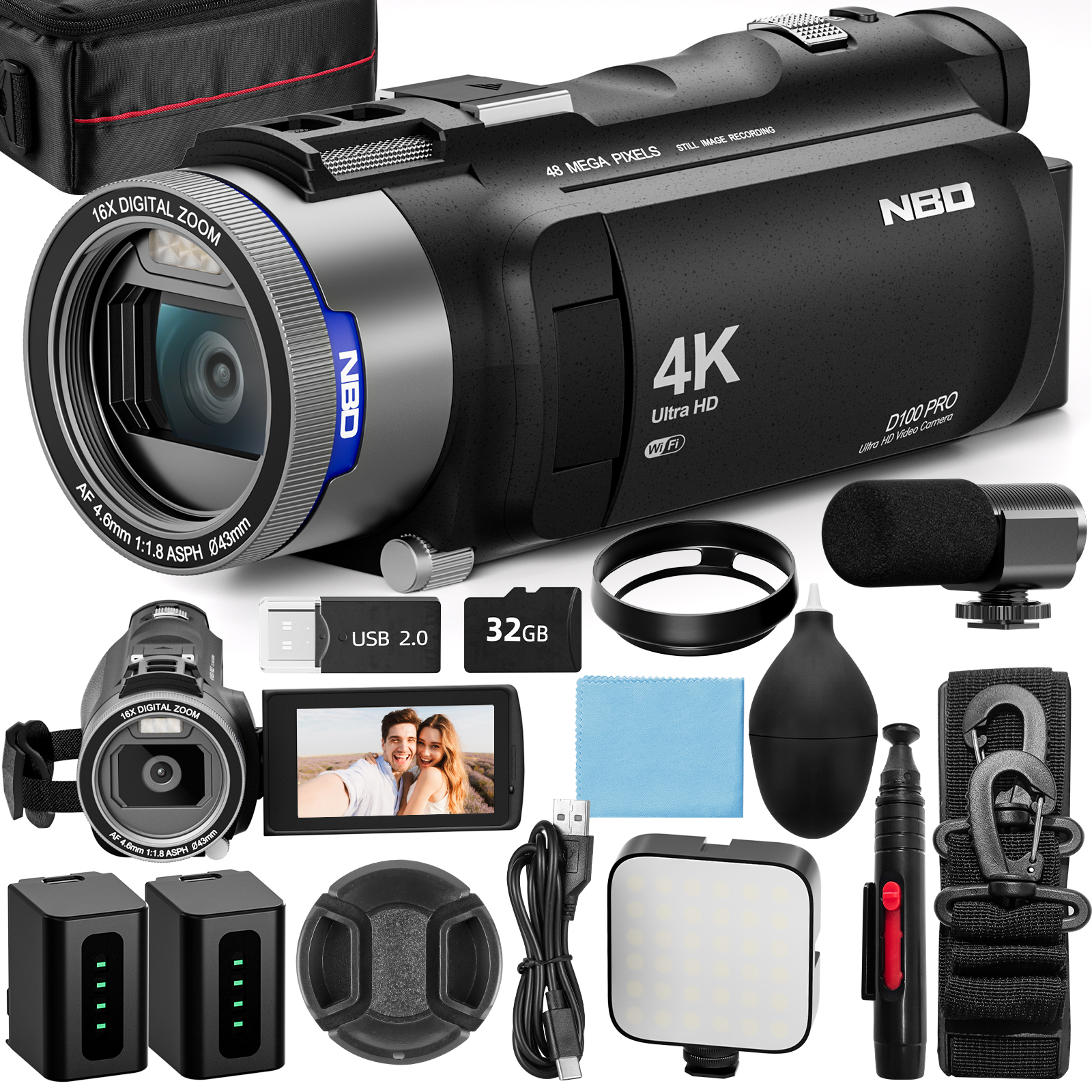 NBD 4K HD&48MP Camcorder Video - Japanese Lifestyle Home บทวิจารณ์และราคา