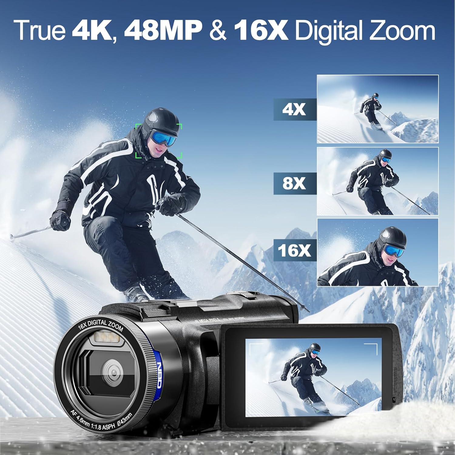 NBD 4K HD&48MP Camcorder Video - Japanese Lifestyle Home บทวิจารณ์และราคา