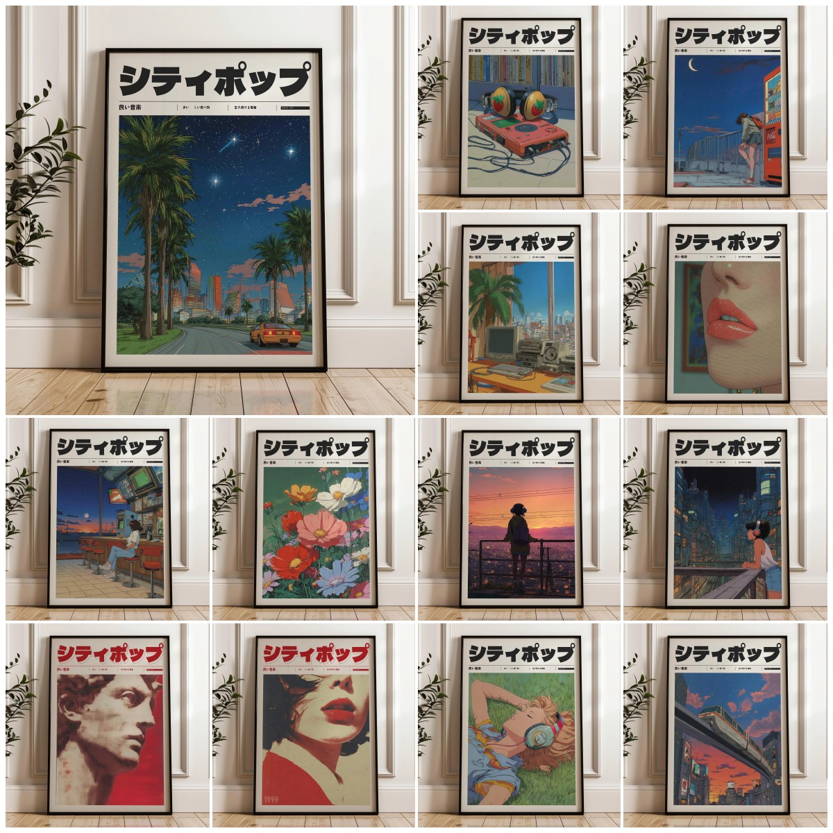 Vintage Style Manifest Art, Re - Japanese Lifestyle Anime บทวิจารณ์และราคา