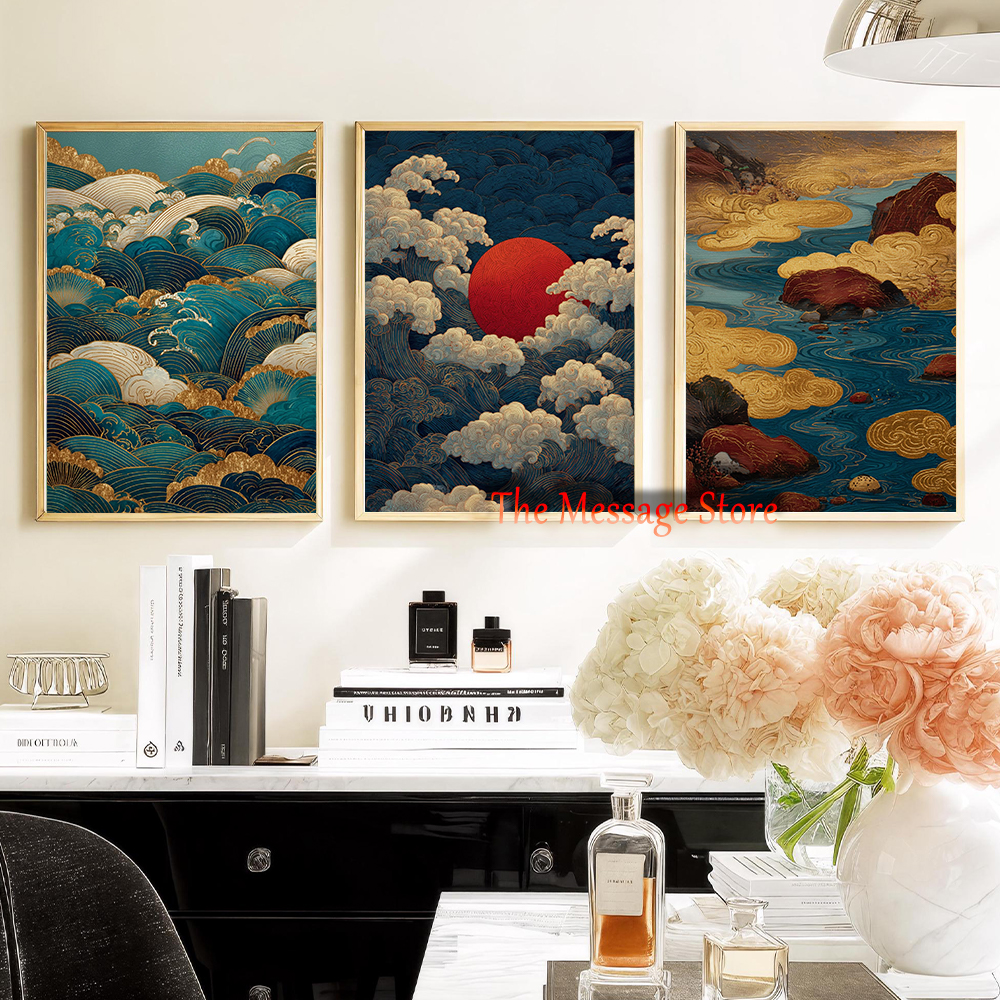 Japanese Landscape Abstract Go - Japanese Lifestyle Home บทวิจารณ์และราคา