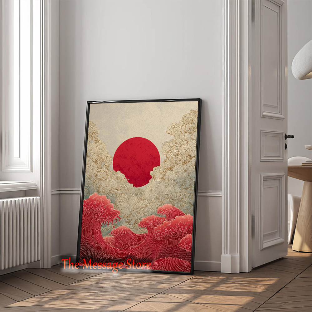 Japanese Landscape Abstract Go - Japanese Lifestyle Home บทวิจารณ์และราคา