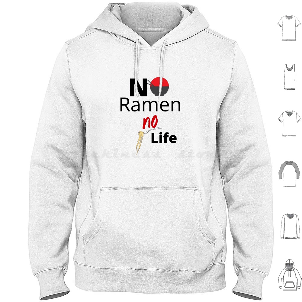 No Ramen No Life Hoodie Cotton - Japanese Lifestyle Anime บทวิจารณ์และราคา